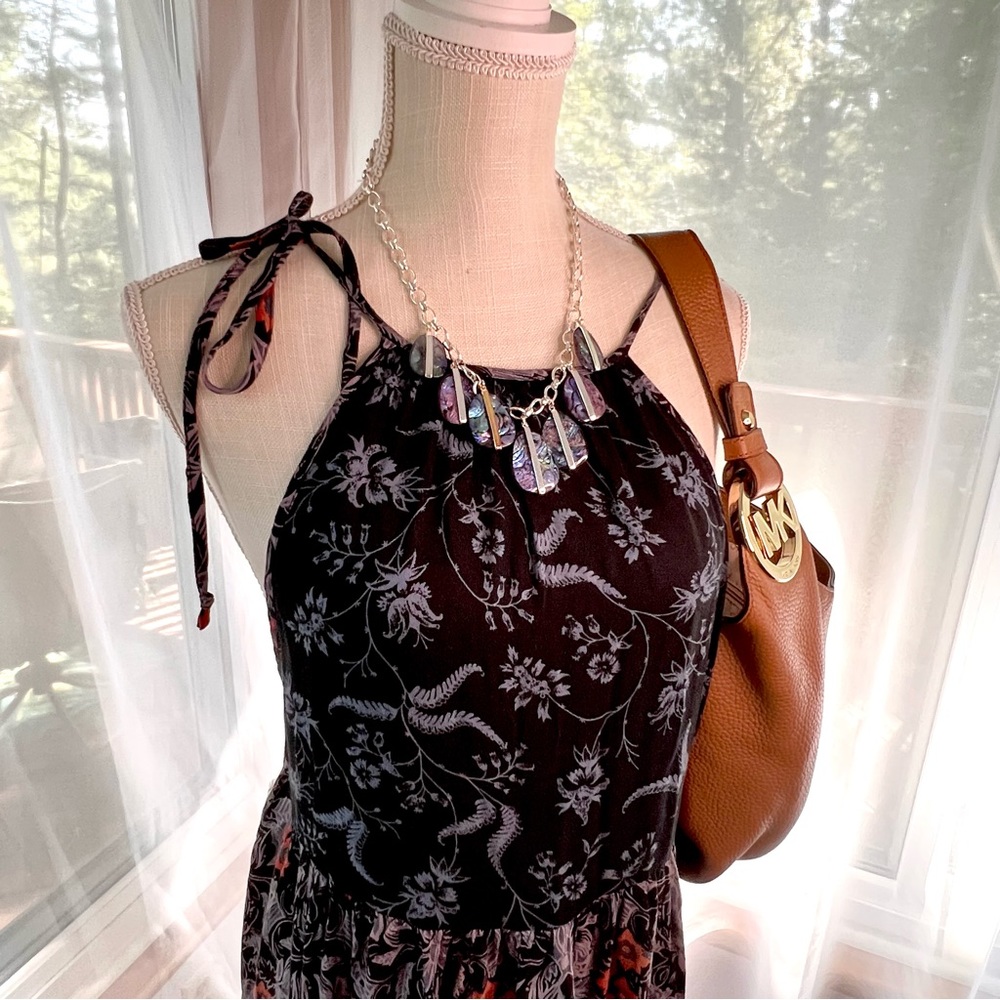 Free People Wildest Dreams Black Combo Slip Dress Size Medium NWT - Picture 9 of 14